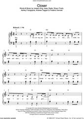 Cover icon of Closer (featuring Halsey) sheet music for piano solo (beginners) by The Chainsmokers, Halsey, Andrew Taggart, Ashley Frangipane, Frederic Kennett, Isaac Slade, Joseph King and Shaun Frank, beginner piano (beginners)