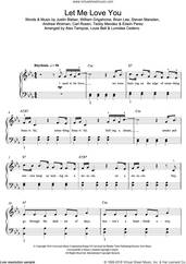 Cover icon of Let Me Love You (featuring Justin Bieber) sheet music for piano solo (beginners) by DJ Snake, Andrew Wotman, Brian Lee, Carl Rosen, Edwin Perez, Justin Bieber, Steven Marsden, Teddy Mendez and William Grigahcine, beginner piano (beginners)