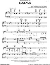 Cover icon of Legends sheet music for voice, piano or guitar by Kelsea Ballerini, Forest Glen Whitehead and Hillary Lee Lindsey, intermediate skill level