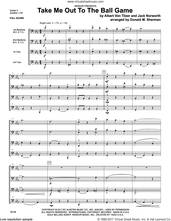 Cover icon of Take Me Out To The Ball Game (COMPLETE) sheet music for brass ensemble by Donald M. Sherman and Von Tilzer & Norworth, intermediate skill level