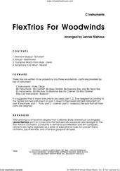 Cover icon of FlexTrios For Woodwinds (playable by any three woodwind instruments) (complete set of parts) sheet music for wind ensemble by Lennie Niehaus, classical score, intermediate skill level