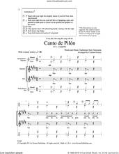 Cover icon of Canto de Pilon sheet music for choir (2-Part) by Cristian Grases, intermediate duet