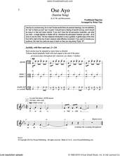 Cover icon of Ose Ayo (Sunrise Song) sheet music for choir (SATB: soprano, alto, tenor, bass) by Brian Tate, intermediate skill level