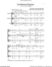Cover icon of Confitemini Domino sheet music for choir (SSA: soprano, alto) by Judith Herrington, Alessandro Constantini and David Flood, classical score, intermediate skill level