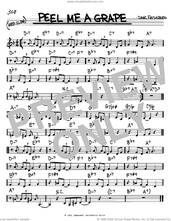 Cover icon of Peel Me A Grape sheet music for voice and other instruments (in C) by Dave Frishberg, intermediate skill level