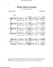 Cover icon of When Music Sounds sheet music for choir (SSATTBB) by Nancy Hill Cobb, intermediate skill level