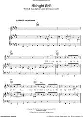 Cover icon of Midnight Shift sheet music for voice, piano or guitar by Buddy Holly, Earl Lee and Jimmie Ainsworth, intermediate skill level