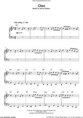 Cover icon of Oleo sheet music for piano solo by Sonny Rollins, intermediate skill level