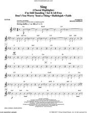 Cover icon of Sing (Choral Highlights) sheet music for orchestra/band (guitar) by Leonard Cohen, Roger Emerson, Justin Timberlake & Matt Morris featuring Charlie Sexton and Lee DeWyze, intermediate skill level