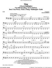 Cover icon of Sing (Choral Highlights) sheet music for orchestra/band (bass) by Leonard Cohen, Roger Emerson, Justin Timberlake & Matt Morris featuring Charlie Sexton and Lee DeWyze, intermediate skill level
