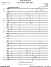 Cover icon of I'd Rather Have Jesus (COMPLETE) sheet music for orchestra/band by Joseph M. Martin, George Beverly Shea and Rhea F. Miller, intermediate skill level