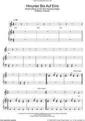 Cover icon of Hinunter Bis Auf Eins sheet music for voice, piano or guitar by Unheilig, Der Graf, Henning Verlage and Markus Tombuelt, intermediate skill level