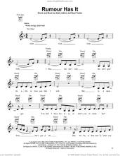 Cover icon of Rumour Has It sheet music for ukulele by Adele, Adele Adkins and Ryan Tedder, intermediate skill level