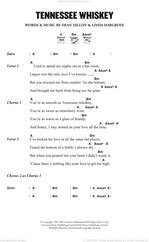 Cover icon of Tennessee Whiskey sheet music for guitar (chords) by Chris Stapleton, Dean Dillon and Linda Hargrove, intermediate skill level