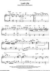 Cover icon of Lush Life sheet music for piano solo by Billy Strayhorn, intermediate skill level
