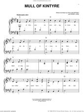 Cover icon of Mull Of Kintyre sheet music for piano solo by Wings, Denny Laine and Paul McCartney, easy skill level