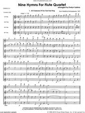 Cover icon of Nine Hymns For Flute Quartet (COMPLETE) sheet music for flute quartet by Evelyn Sabina and Miscellaneous, intermediate skill level