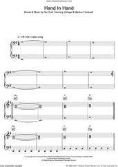Cover icon of Hand In Hand sheet music for voice, piano or guitar by Unheilig, Der Graf, Henning Verlage and Markus Tombuelt, intermediate skill level