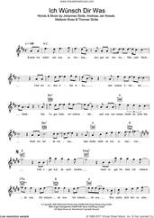 Cover icon of Ich Wunsch Dir Was sheet music for voice and other instruments (fake book) by Silbermond, Andreas Jan Nowak, Johannes Stolle, Stefanie Kloss and Thomas Stolle, intermediate skill level