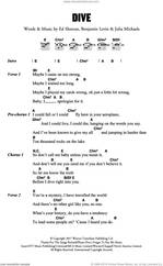 Cover icon of Dive sheet music for guitar (chords) by Ed Sheeran, Benjamin Levin and Julia Michaels, intermediate skill level