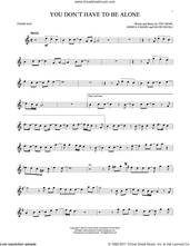 Cover icon of You Don't Have To Be Alone sheet music for tenor saxophone solo by 'N Sync, David Nicoll, Joshua Chasez and Veit Renn, intermediate skill level