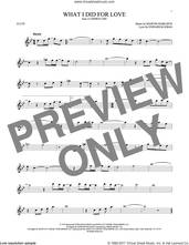 Cover icon of What I Did For Love sheet music for flute solo by Marvin Hamlisch and Edward Kleban, intermediate skill level