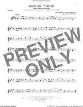 Cover icon of Who Can I Turn To (When Nobody Needs Me) sheet music for alto saxophone solo by Anthony Newley and Leslie Bricusse, intermediate skill level