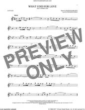 Cover icon of What I Did For Love sheet music for alto saxophone solo by Marvin Hamlisch and Edward Kleban, intermediate skill level