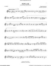 Cover icon of Popular (from Wicked) sheet music for clarinet solo by Stephen Schwartz, intermediate skill level