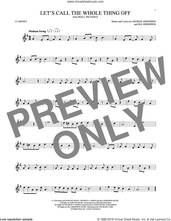 Cover icon of Let's Call The Whole Thing Off sheet music for clarinet solo by George Gershwin and Ira Gershwin, intermediate skill level