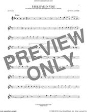 Cover icon of I Believe In You sheet music for alto saxophone solo by Frank Loesser, intermediate skill level