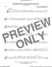 Cover icon of People Will Say We're In Love (from Oklahoma!) sheet music for flute solo by Rodgers & Hammerstein, Oscar II Hammerstein and Richard Rodgers, intermediate skill level