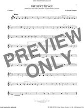 Cover icon of I Believe In You sheet music for clarinet solo by Frank Loesser, intermediate skill level
