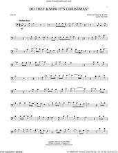 Cover icon of Do They Know It's Christmas? (Feed The World) sheet music for cello solo by Band Aid, Bob Geldof and Midge Ure, intermediate skill level