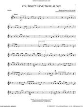 Cover icon of You Don't Have To Be Alone sheet music for violin solo by 'N Sync, David Nicoll, Joshua Chasez and Veit Renn, intermediate skill level