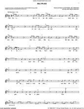 Cover icon of Multiplied sheet music for voice and other instruments (fake book) by NEEDTOBREATHE, Nathaniel 