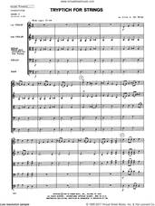 Cover icon of Tryptich For Strings (COMPLETE) sheet music for orchestra by Elliot Del Borgo, classical score, intermediate skill level