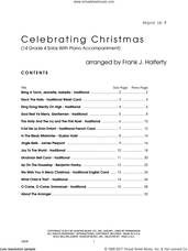 Cover icon of Celebrating Christmas (14 Grade 4 Solos With Piano Accompaniment) (complete set of parts) sheet music for horn and piano by Frank J. Halferty, intermediate skill level