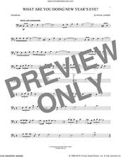 Cover icon of What Are You Doing New Year's Eve? sheet music for trombone solo by Frank Loesser, intermediate skill level