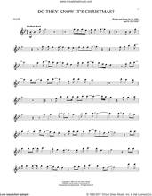 Cover icon of Do They Know It's Christmas? (Feed The World) sheet music for flute solo by Midge Ure, Band Aid and Bob Geldof, intermediate skill level