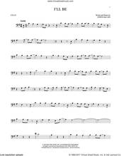 Cover icon of I'll Be sheet music for cello solo by Edwin McCain, wedding score, intermediate skill level