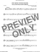 Cover icon of Itsy Bitsy Teenie Weenie Yellow Polkadot Bikini sheet music for clarinet solo by Brian Hyland, Lee Pockriss and Paul Vance, intermediate skill level