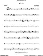 Cover icon of I'll Be sheet music for trombone solo by Edwin McCain, wedding score, intermediate skill level