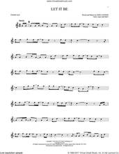 Cover icon of Let It Be sheet music for tenor saxophone solo by The Beatles, John Lennon and Paul McCartney, intermediate skill level