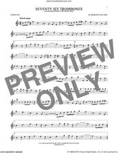 Cover icon of Seventy Six Trombones sheet music for tenor saxophone solo by Meredith Willson, intermediate skill level