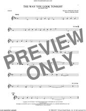 Cover icon of The Way You Look Tonight sheet music for violin solo by Jerome Kern and Dorothy Fields, wedding score, intermediate skill level