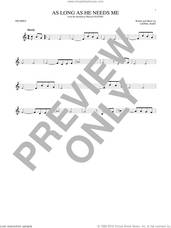 Cover icon of As Long As He Needs Me sheet music for trumpet solo by Lionel Bart, intermediate skill level