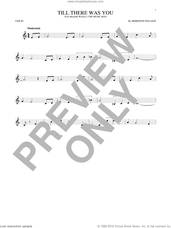 Cover icon of Till There Was You sheet music for violin solo by The Beatles and Meredith Willson, wedding score, intermediate skill level