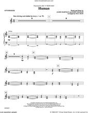 Cover icon of Human (arr. Mac Huff) (complete set of parts) sheet music for orchestra/band by Mac Huff, Jamie Hartman and Rory Graham, intermediate skill level