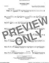 Cover icon of Mamma Mia sheet music for trombone solo by ABBA, Meryl Streep, Benny Andersson, Bjorn Ulvaeus and Stig Anderson, intermediate skill level